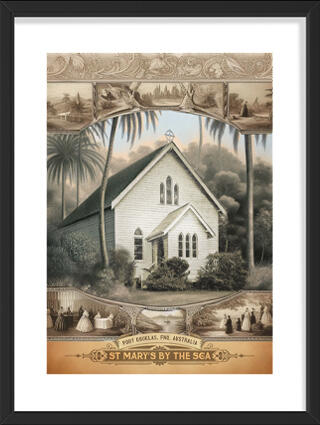 Port Douglas St Mary’s By The Sea Church. Australiana wall art, prints and posters.